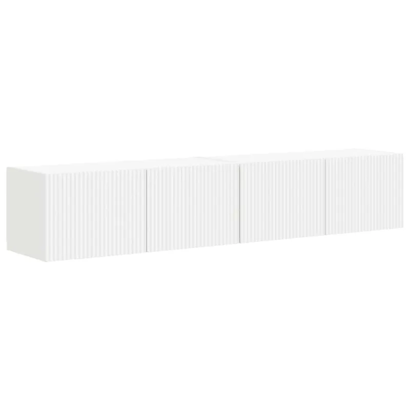TV sieninė spintelė 2 pcs Balta 78,5 x 31 x 29,5 cm