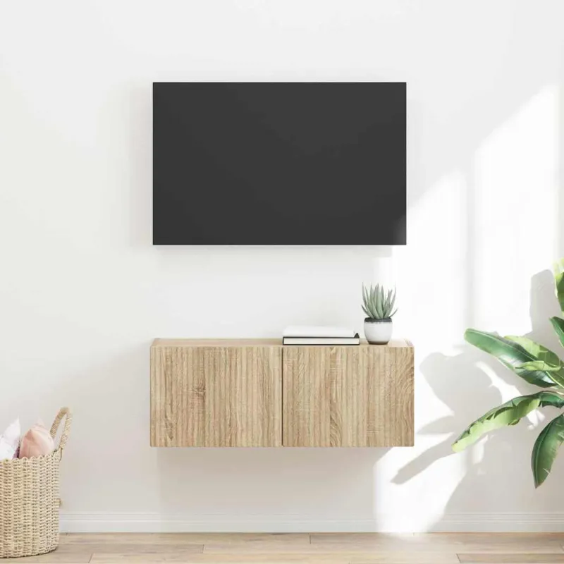 TV sieninė spintelė Sonoma 78,5 x 31 x 29,5 cm Apdirbta mediena