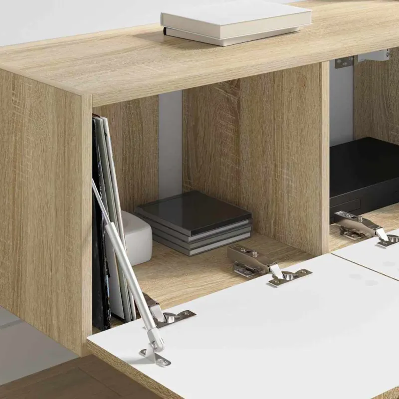 TV sieninė spintelė 2 pcs Sonoma 78,5 x 31 x 29,5 cm