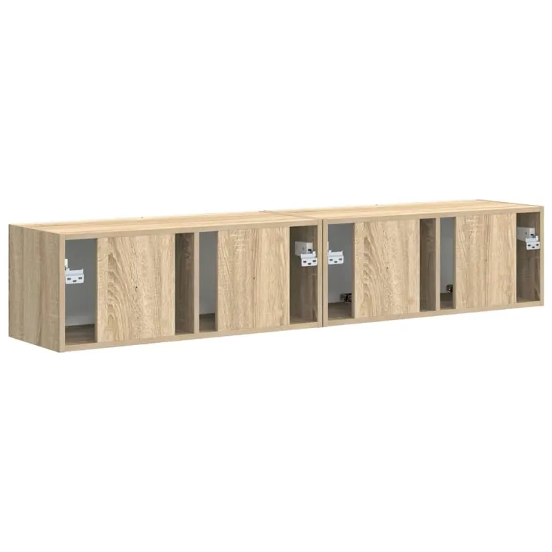 TV sieninė spintelė 2 pcs Sonoma 78,5 x 31 x 29,5 cm