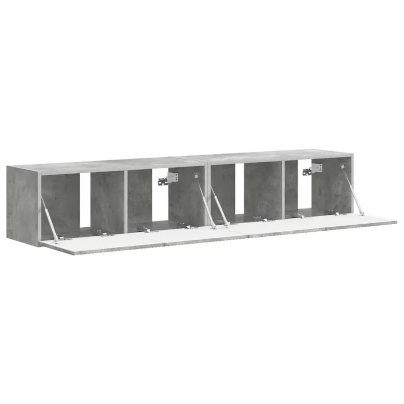 TV sieninė spintelė 2 pcs Betoninė 78,5 x 31 x 29,5 cm