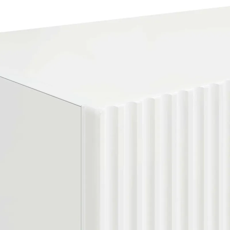 TV sieninė spintelė 2 pcs Blizgus baltas 78,5 x 31 x 29,5 cm