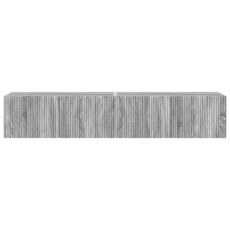 TV sieninė spintelė 2 pcs Pilkas Sonoma 78,5 x 31 x 29,5 cm