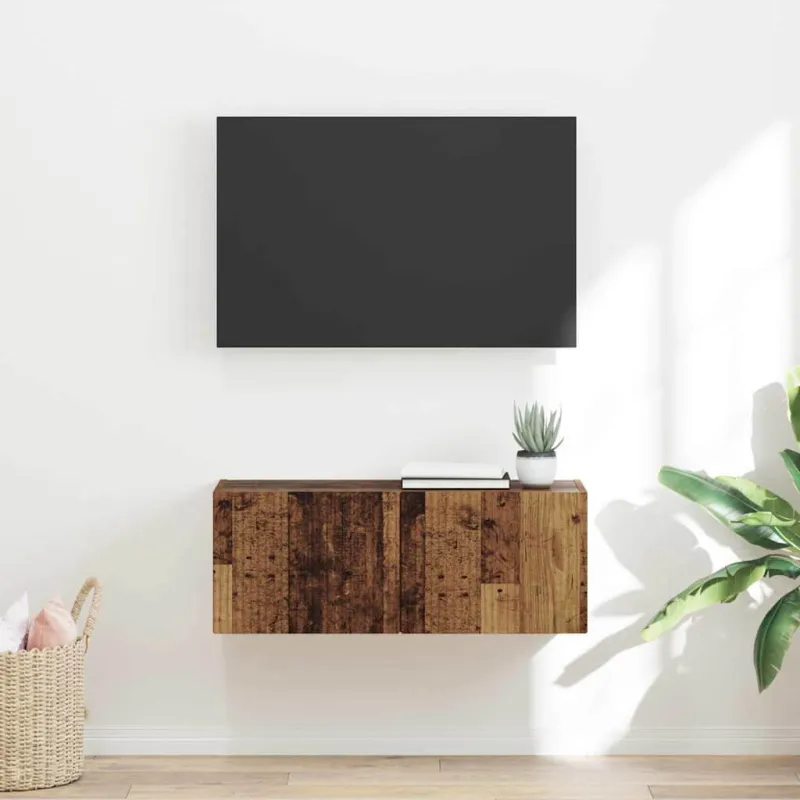 TV sieninė spintelė Senovinis medis 78,5 x 31 x 29,5 cm