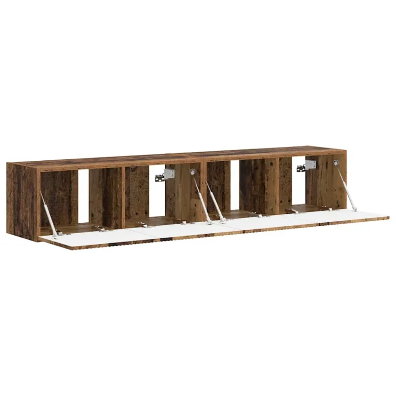 TV sieninė spintelė 2 pcs Senovinis medis 78,5 x 31 x 29,5 cm