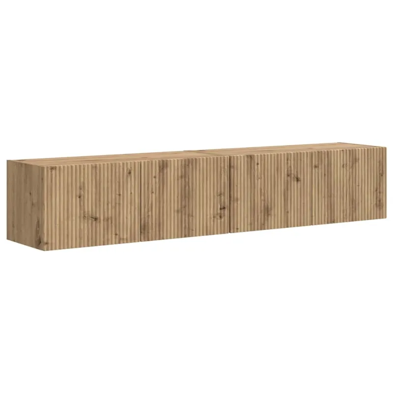 TV sieninė spintelė 2 pcs Meistrų ąžuolas 78,5 x 31 x 29,5 cm