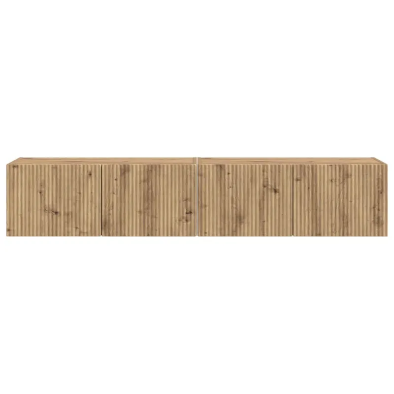 TV sieninė spintelė 2 pcs Meistrų ąžuolas 78,5 x 31 x 29,5 cm