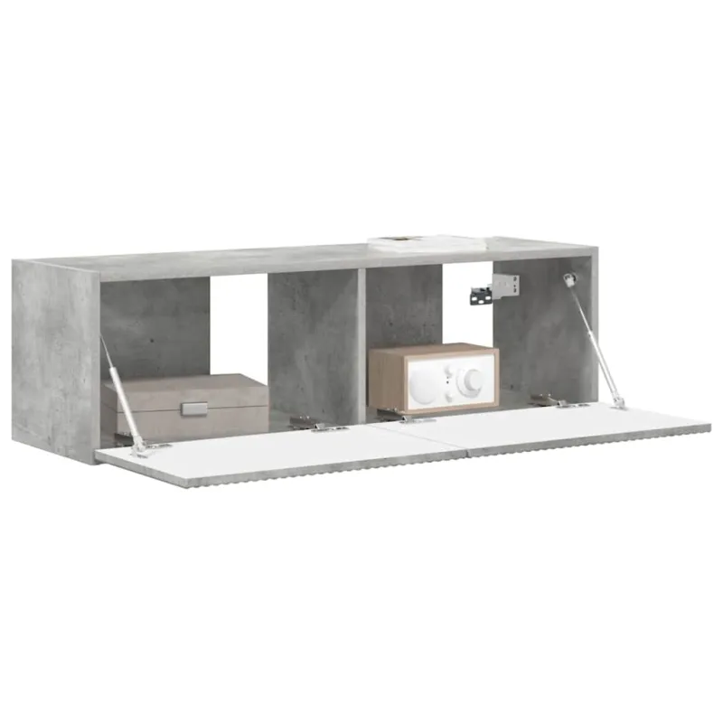 TV sieninė spintelė Betoninė 98 x 31 x 29,5 cm Apdirbta mediena