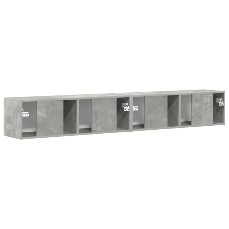 TV sieninė spintelė 2 pcs Betoninė 98 x 31 x 29,5 cm