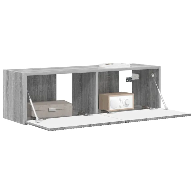TV sieninė spintelė Pilkas Sonoma 98 x 31 x 29,5 cm