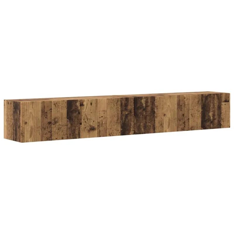 TV sieninė spintelė 2 pcs Senovinis medis 98 x 31 x 29,5 cm