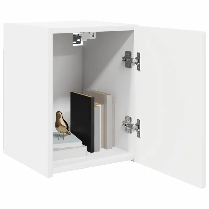 TV sieninė spintelė 2 pcs Balta 30 x 31 x 40 cm