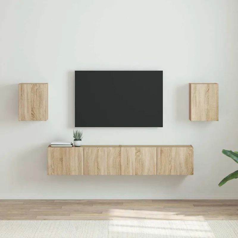 TV sieninė spintelė 2 pcs Sonoma 30 x 31 x 40 cm