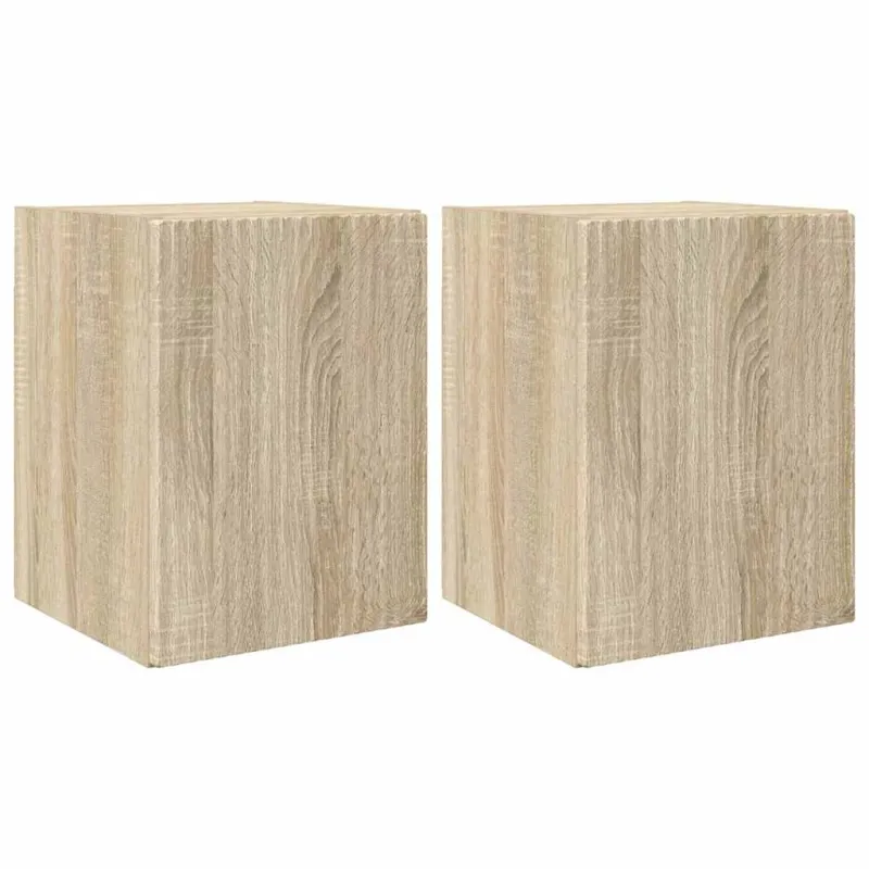 TV sieninė spintelė 2 pcs Sonoma 30 x 31 x 40 cm