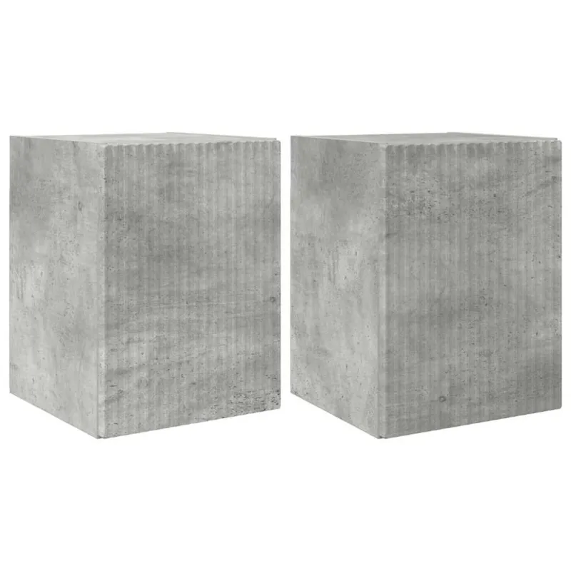 TV sieninė spintelė 2 pcs Betoninė 30 x 31 x 40 cm