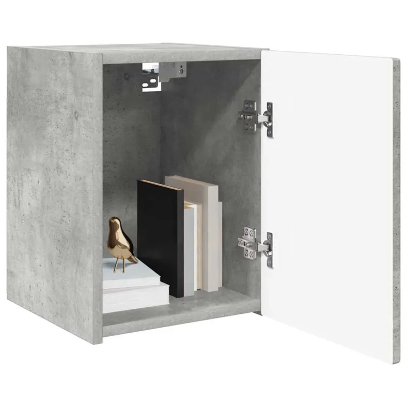 TV sieninė spintelė 2 pcs Betoninė 30 x 31 x 40 cm