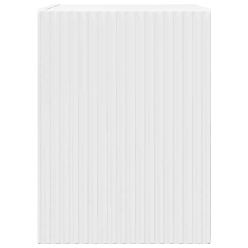TV sieninė spintelė 2 pcs Blizgus baltas 30 x 31 x 40 cm