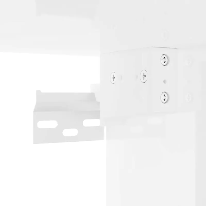 TV sieninė spintelė 2 pcs Blizgus baltas 30 x 31 x 40 cm