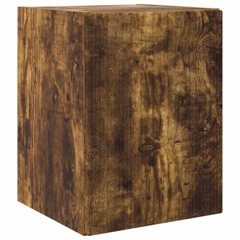 TV sieninė spintelė 2 pcs Rūkyta ąžuolas 30 x 31 x 40 cm