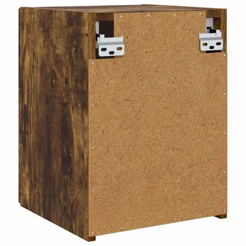 TV sieninė spintelė 2 pcs Rūkyta ąžuolas 30 x 31 x 40 cm