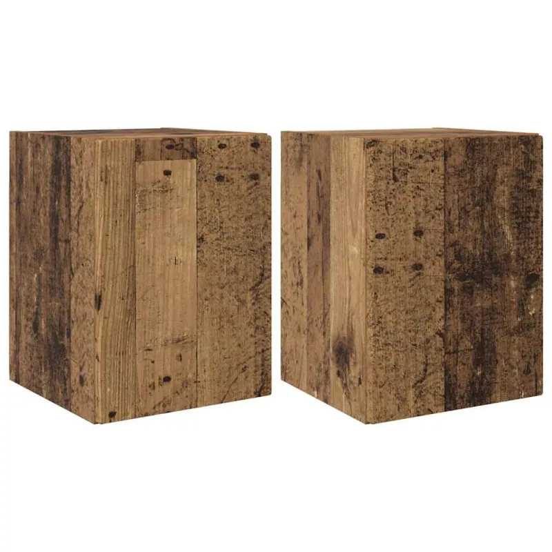TV sieninė spintelė 2 pcs Senovinis medis 30 x 31 x 40 cm