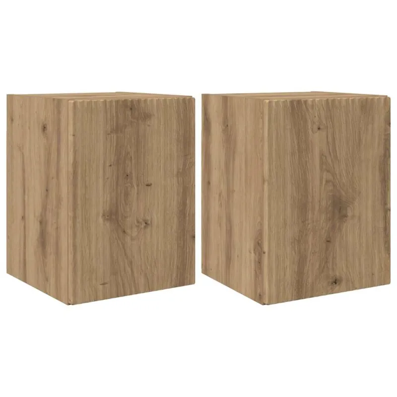 TV sieninė spintelė 2 pcs Meistrų ąžuolas 30 x 31 x 40 cm