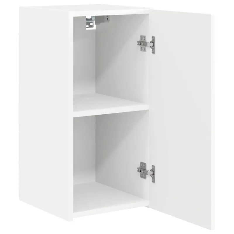 TV sieninė spintelė 2 pcs Balta 30 x 31 x 60 cm