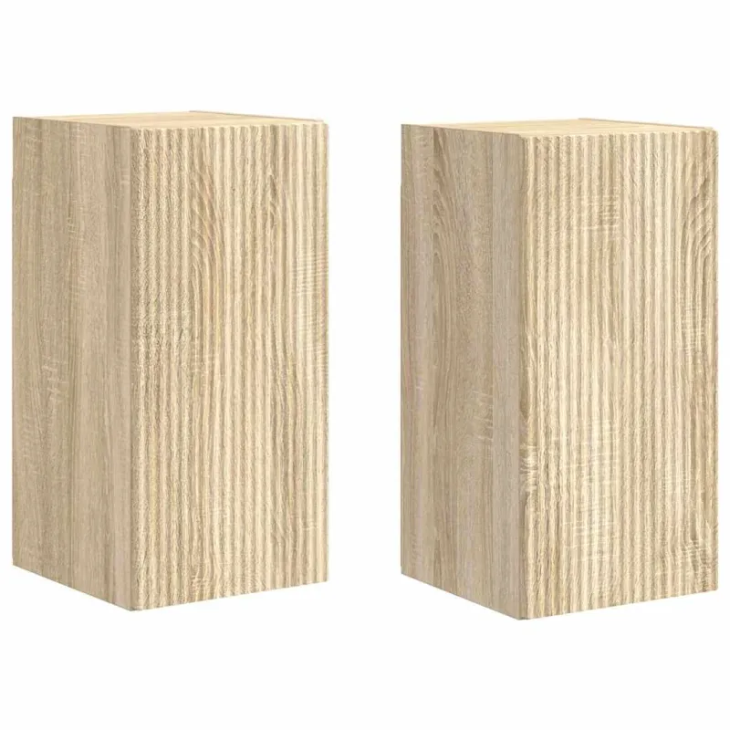 TV sieninė spintelė 2 pcs Sonoma 30 x 31 x 60 cm