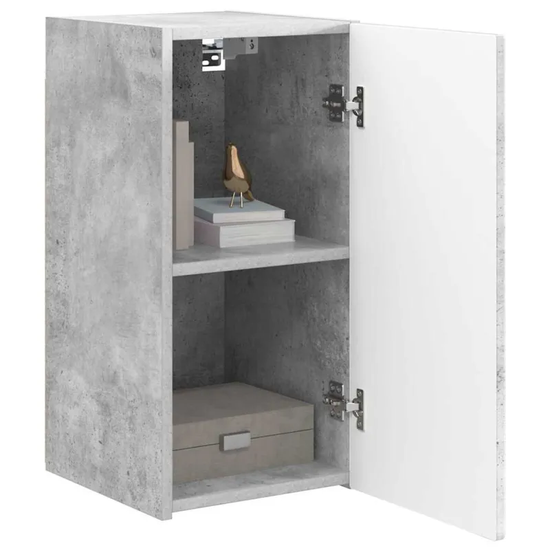 TV sieninė spintelė 2 pcs Betoninė 30 x 31 x 60 cm