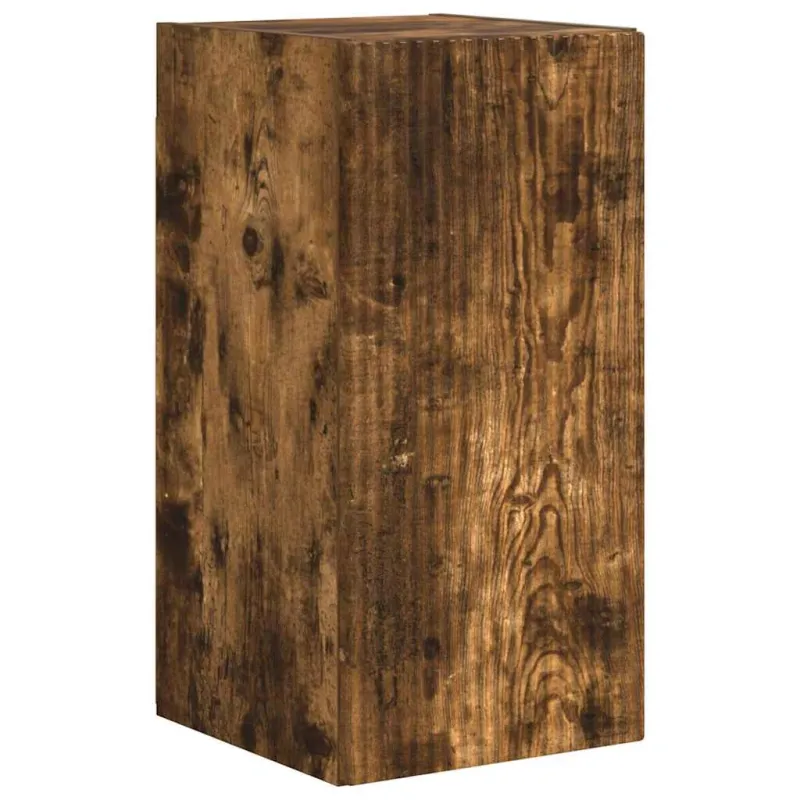 TV sieninė spintelė 2 pcs Rūkyta ąžuolas 30 x 31 x 60 cm