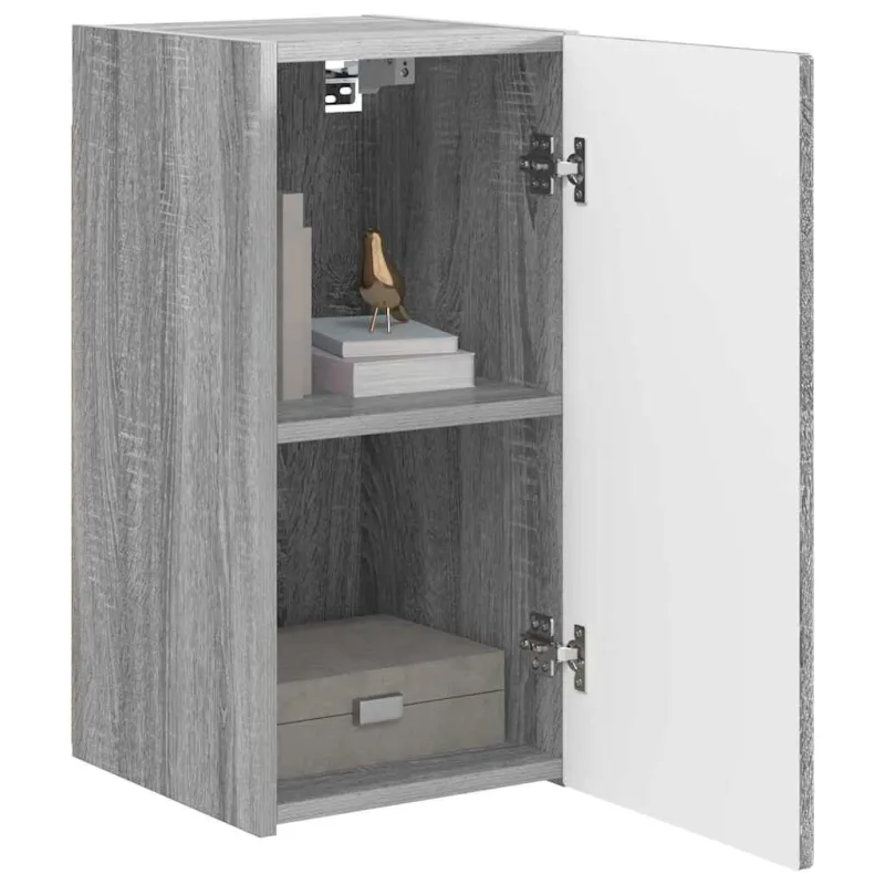 TV sieninė spintelė 2 pcs Pilkas Sonoma 30 x 31 x 60 cm