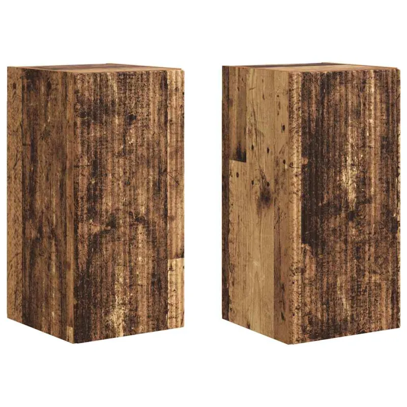 TV sieninė spintelė 2 pcs Senovinis medis 30 x 31 x 60 cm
