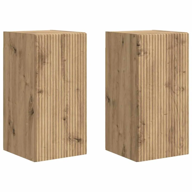 TV sieninė spintelė 2 pcs Meistrų ąžuolas 30 x 31 x 60 cm