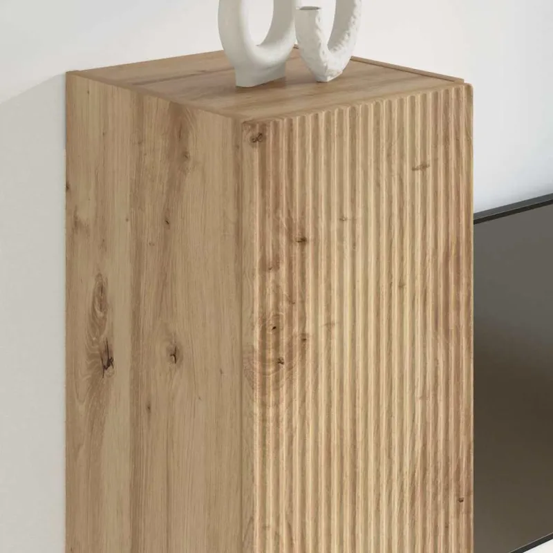 TV sieninė spintelė 2 pcs Meistrų ąžuolas 30 x 31 x 60 cm