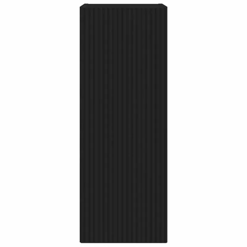 TV sieninė spintelė 2 pcs Juoda 30 x 31 x 80 cm