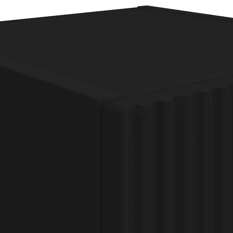 TV sieninė spintelė 2 pcs Juoda 30 x 31 x 80 cm