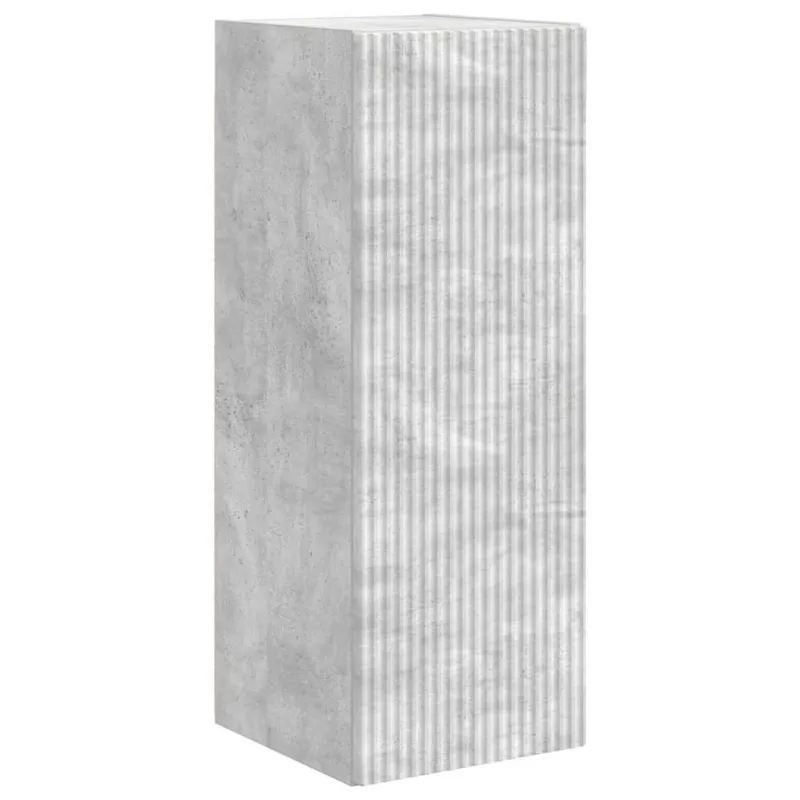 TV sieninė spintelė Betoninė 30 x 31 x 80 cm Apdirbta mediena