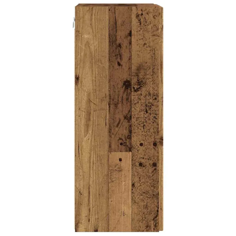 TV sieninė spintelė 2 pcs Senovinis medis 30 x 31 x 80 cm