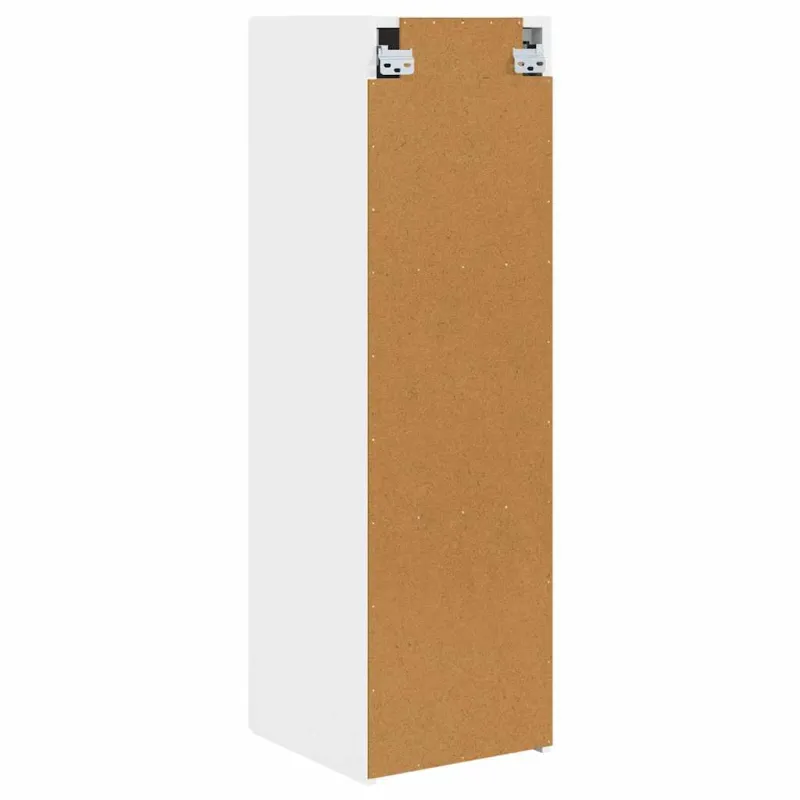 TV sieninė spintelė 2 pcs Balta 30 x 31 x 100 cm