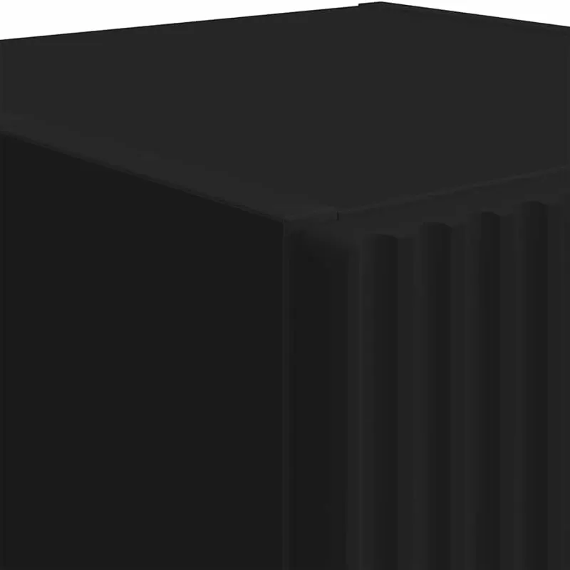 TV sieninė spintelė Juoda 30 x 31 x 100 cm Apdirbta mediena