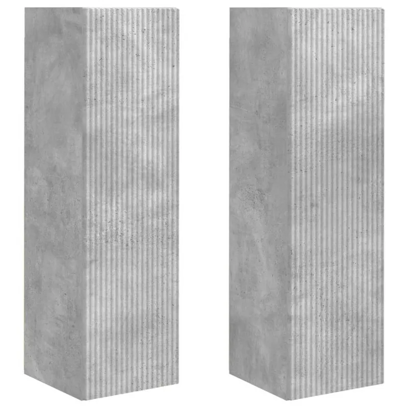 TV sieninė spintelė 2 pcs Betoninė 30 x 31 x 100 cm