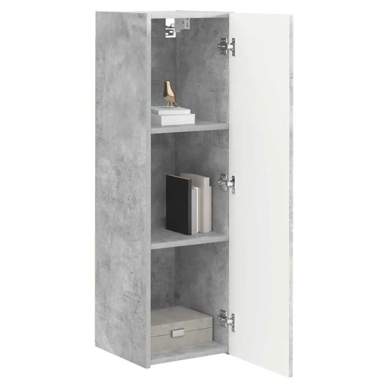 TV sieninė spintelė 2 pcs Betoninė 30 x 31 x 100 cm
