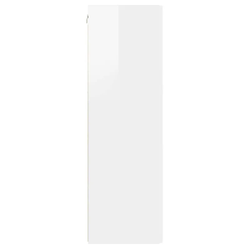TV sieninė spintelė 2 pcs Blizgus baltas 30 x 31 x 100 cm