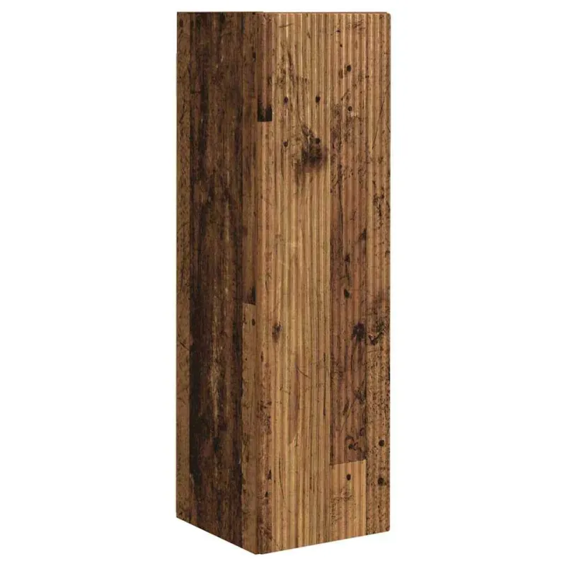 TV sieninė spintelė 2 pcs Senovinis medis 30 x 31 x 100 cm