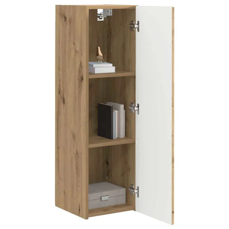 TV sieninė spintelė 2 pcs Meistrų ąžuolas 30 x 31 x 100 cm