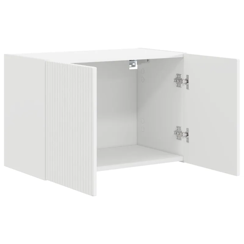 TV sieninė spintelė Balta 59,5 x 31 x 40 cm Apdirbta mediena
