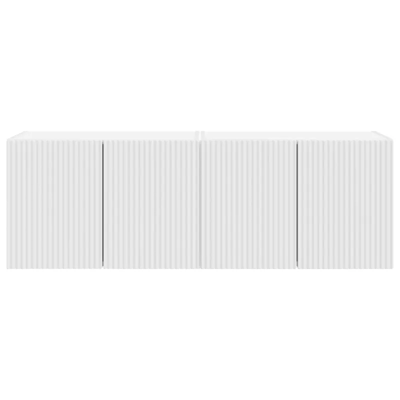 TV sieninė spintelė 2 pcs Balta 59,5 x 31 x 40 cm