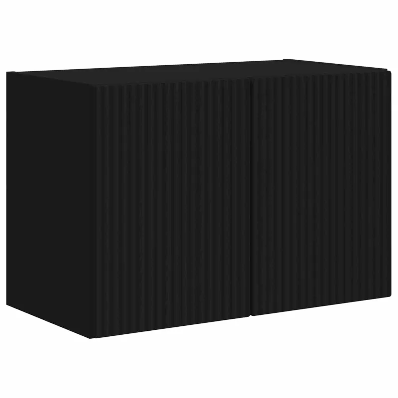 TV sieninė spintelė Juoda 59,5 x 31 x 40 cm Apdirbta mediena