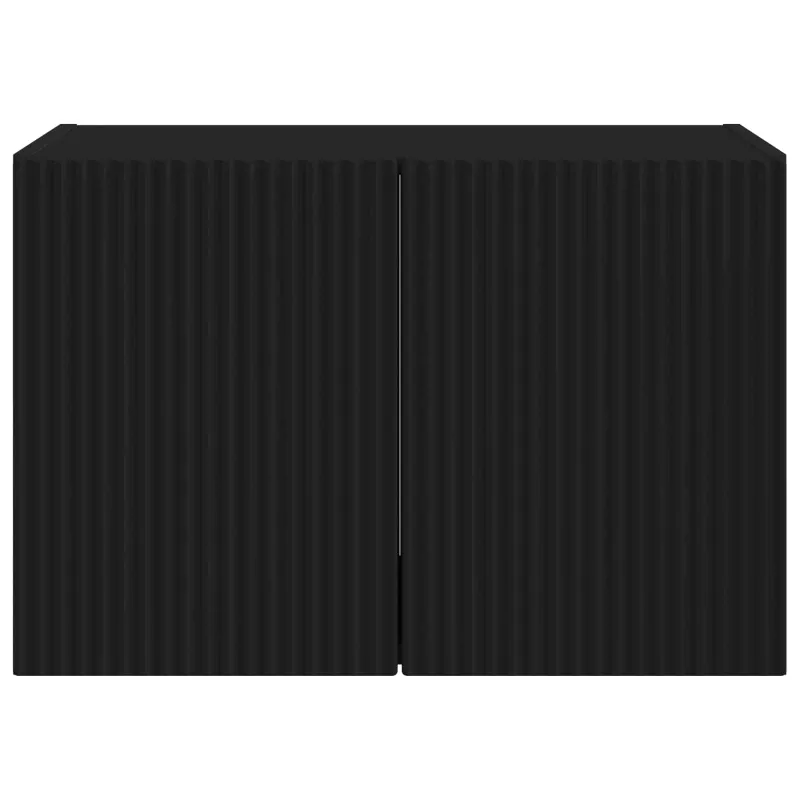 TV sieninė spintelė Juoda 59,5 x 31 x 40 cm Apdirbta mediena
