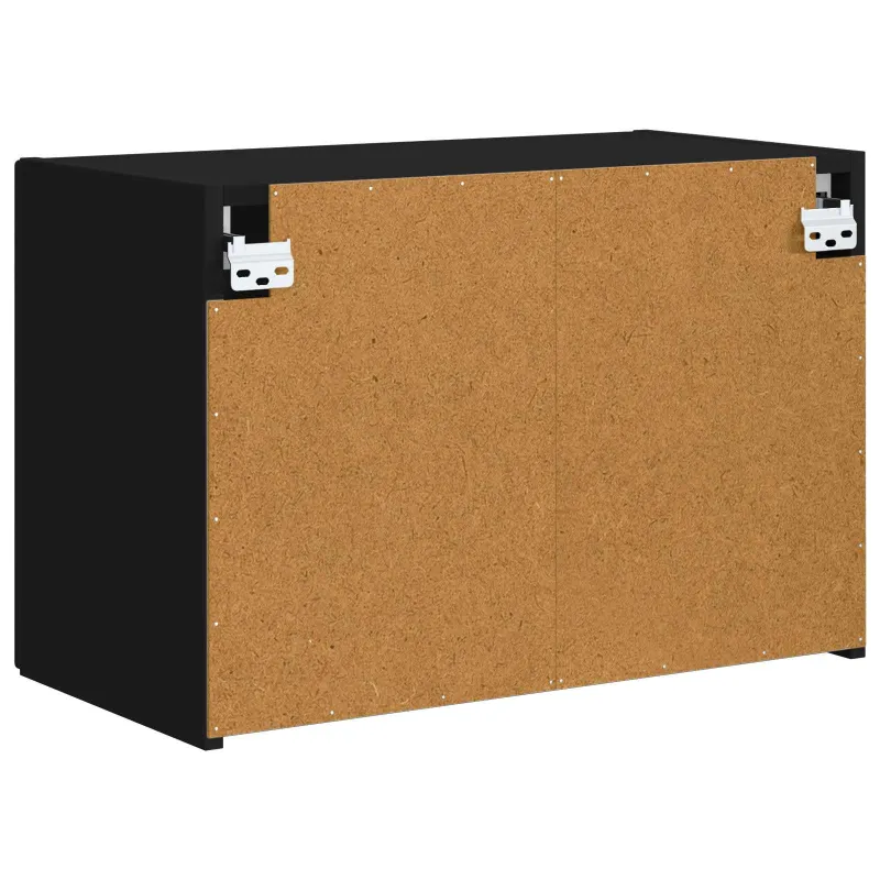 TV sieninė spintelė Juoda 59,5 x 31 x 40 cm Apdirbta mediena
